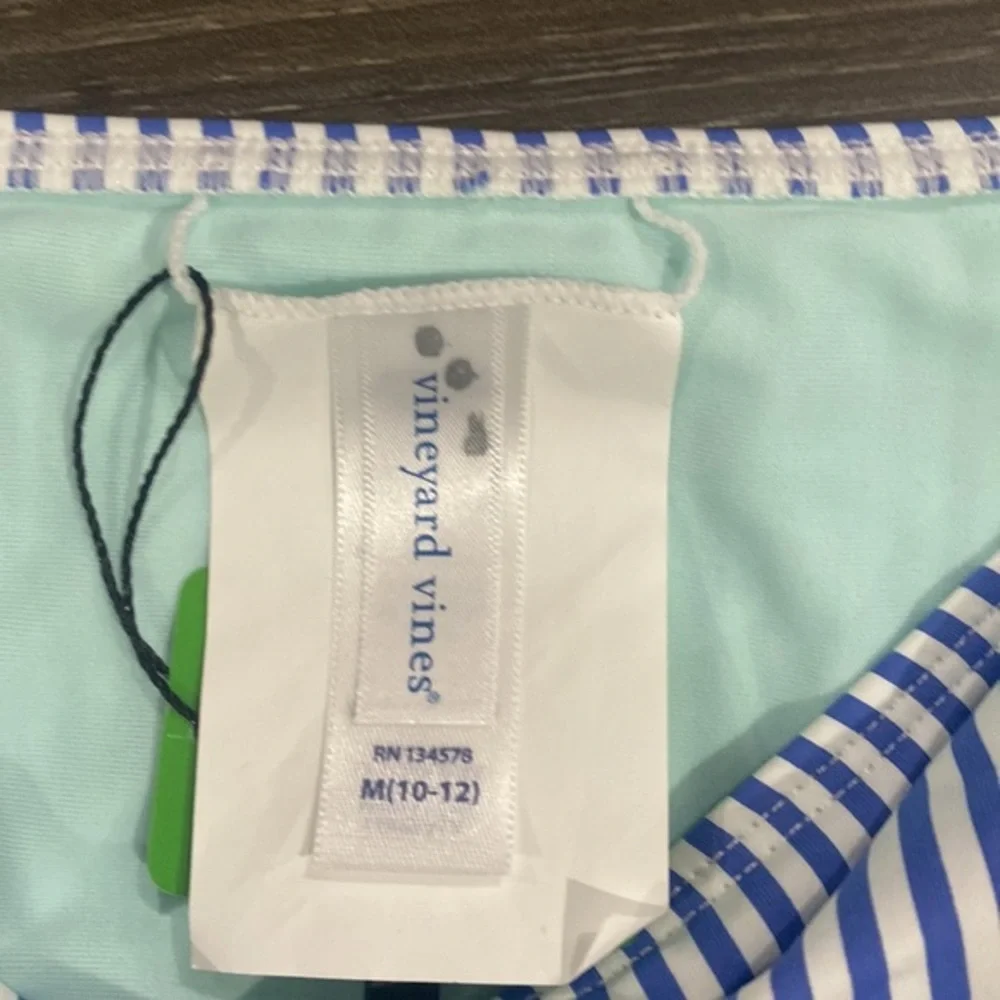 NWOT! Vineyard Vines Blue and White Striped Girls‎ Bikini Bottom